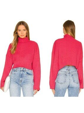Sanctuary Ribbed Knit Chunky Cropped Sweater -  Rock Candy
